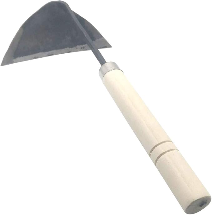 GARASANI Hoe Hand Plow Hoe Korean Style Ho-Mi - Best Organic Gardening (Inverted-Triangle)