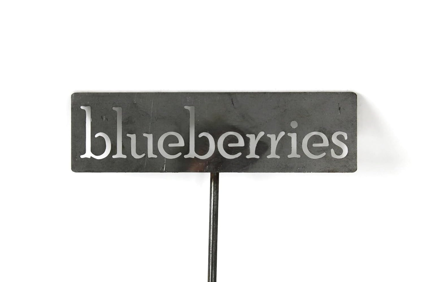 Classic Metal Garden Markers 19 Inches Tall (blueberries, Raw, Unfinished Steel (will rust with time))