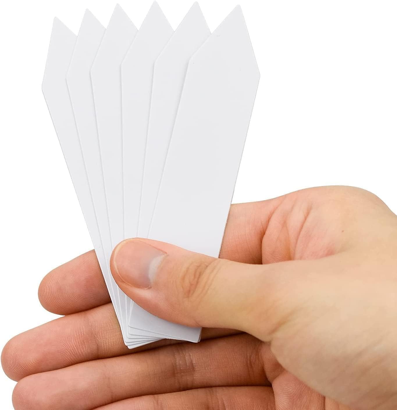 4 Inch Plastic Plant Labels for Seedlings, Flexible Waterproof Plant Tags, Vegetable Gardening Stake Tags for Potted Plants and Outdoor Garden, White, 1000 Pcs