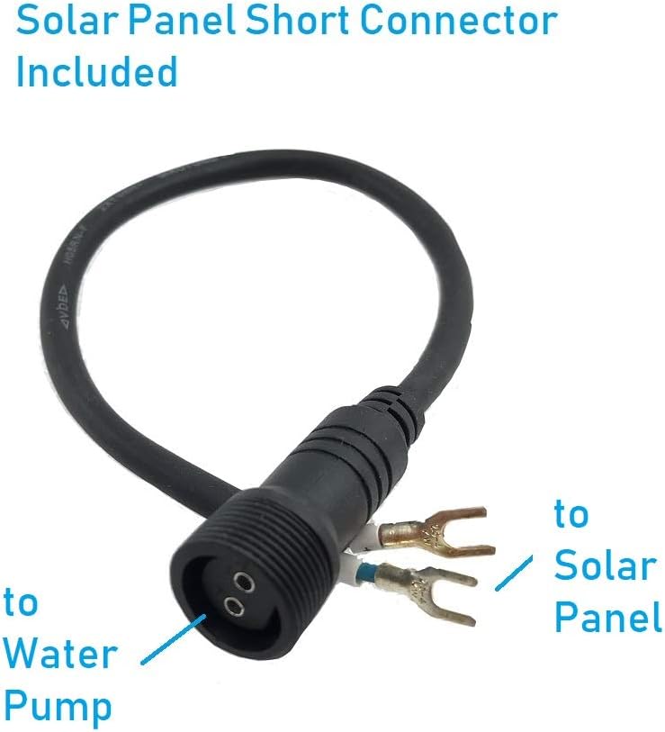 12V-18V DC Brushless Submersible Water Pump 898 GPH for Solar Fountain Koi Pond and Waterfall