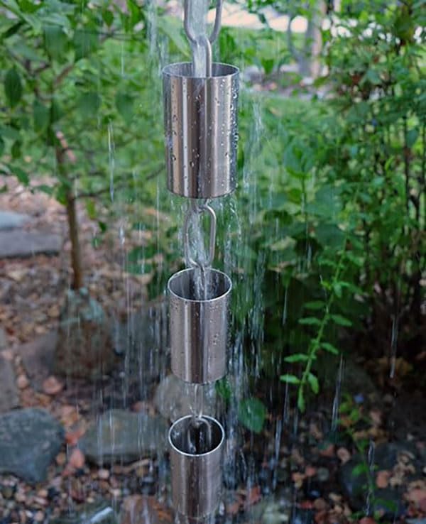 Nutshell Stores Kenchiku Rain Chain - Stainless Steel - 9 Feet