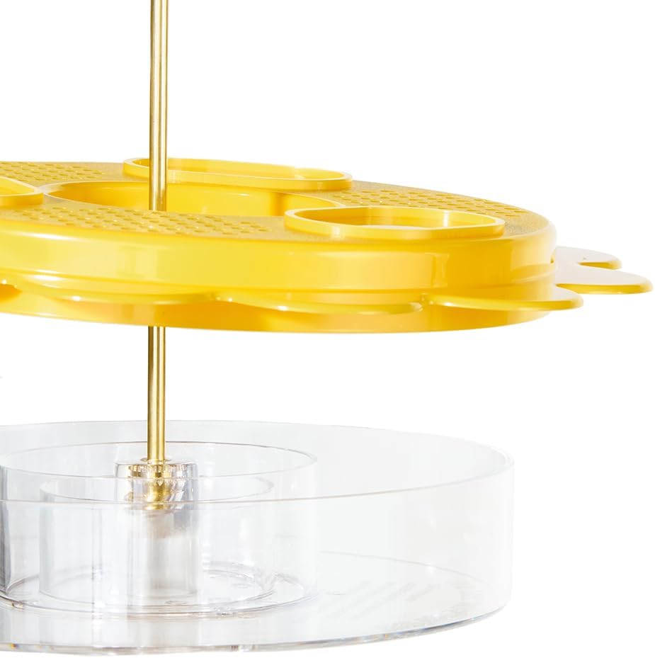 Birds Choice Flutterby Butterfly Feeder – Outdoor Feeder with 12 oz. Nectar Capacity and Fruit Trays, Includes Brass Hanging Rod