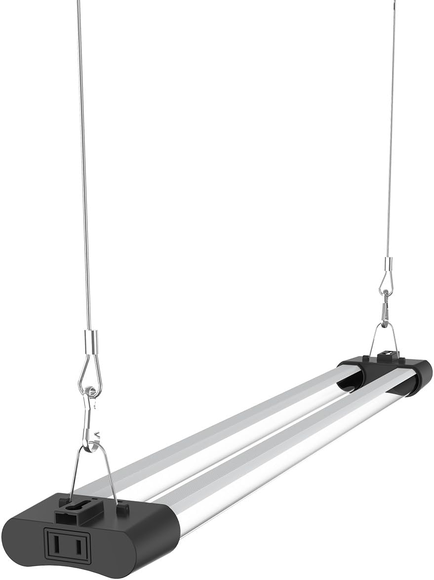 LED Grow Light Full Spectrum Light Linkable 5000K Daylight + 660nm Red Indoor Plant Lighting Fixture (2 FT)