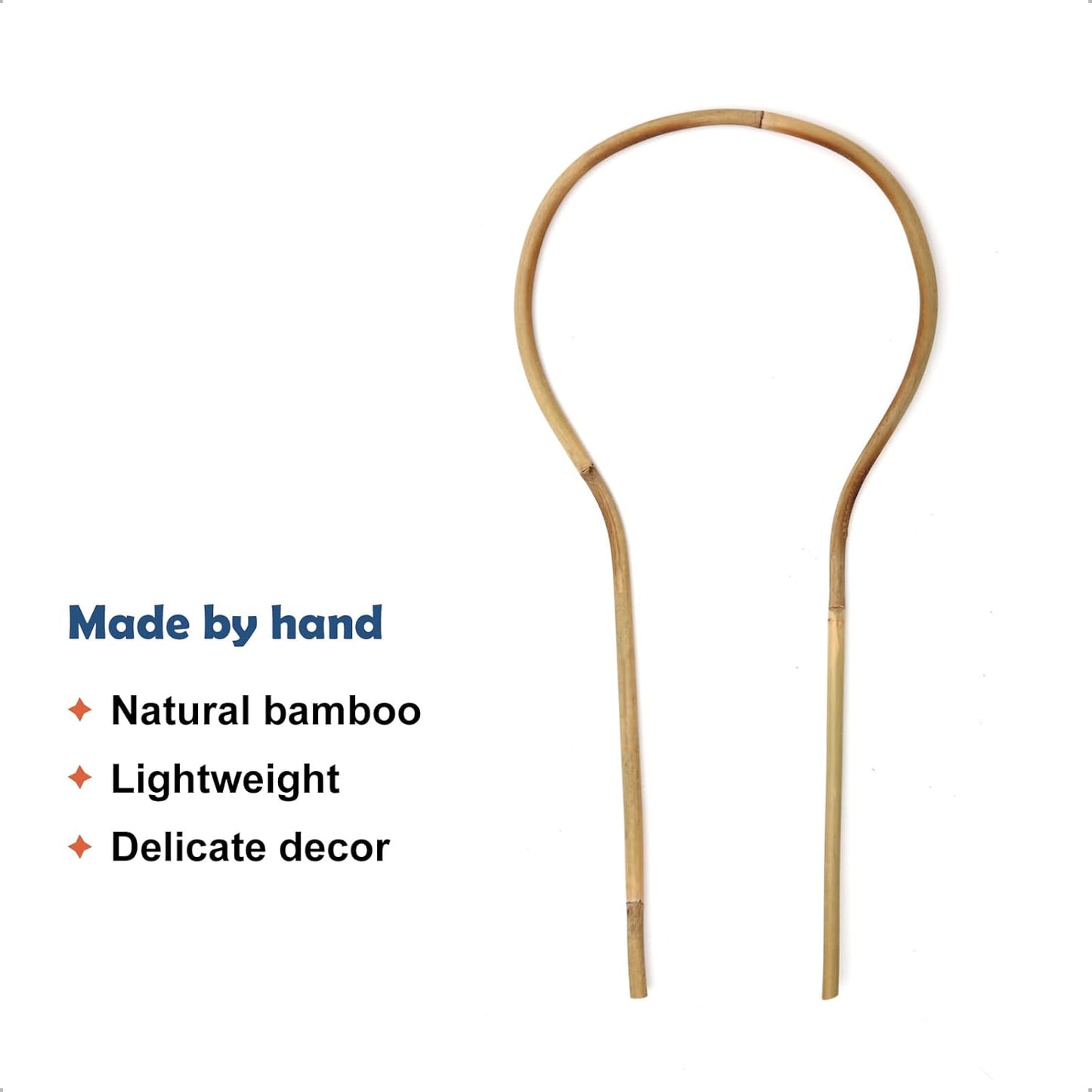 3Pack Bamboo Trellis 16 Inch Round Shaped Small Plant Trellis for Indoor Potted Plants Climbing Monstera Orchid Vine Hoya Houseplant