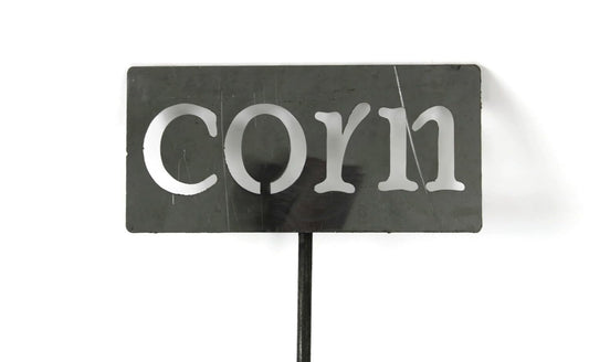 Classic Metal Garden Markers 19 Inches Tall (corn, Raw, Unfinished Steel (will rust with time))