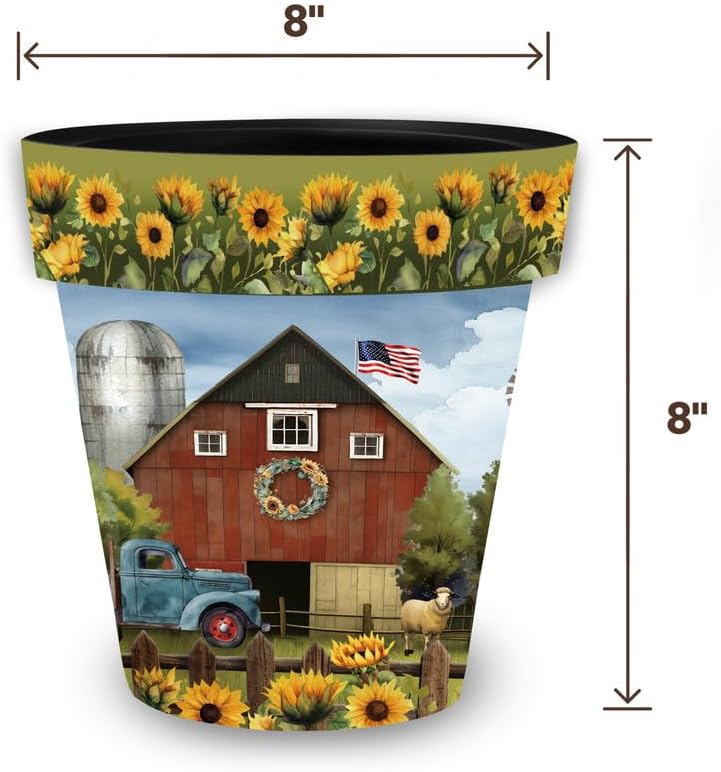 Briarwood Lane Sunflower Barn Small Planter
