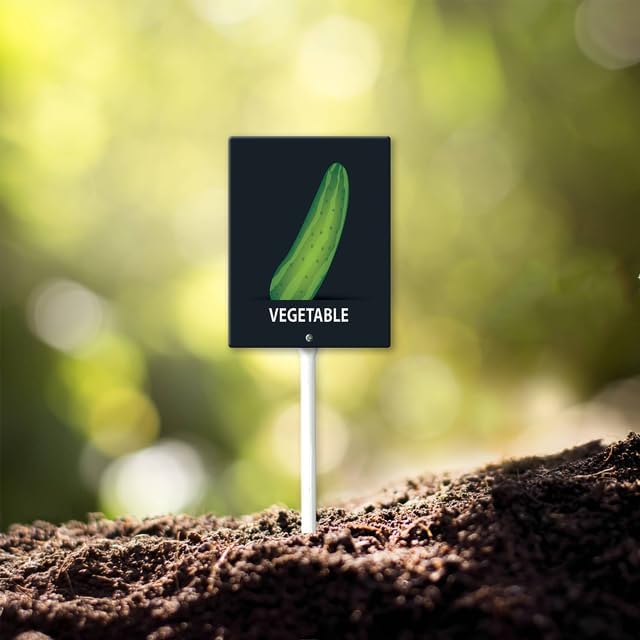 Eveokoki Aluminum Seed & Plant Labels - Plant Markes for Seedlings-Plant Tags for Pots - Garden Signs for Vegetable - Durable Markers for Plants Outdoor Waterproof - Garden Decor for Farmhouse