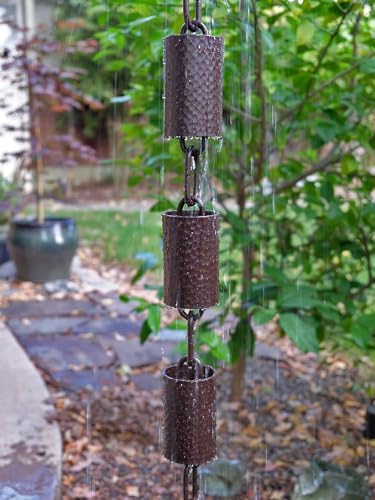 Nutshell Stores Kenchiku Rain Chain - Bronze - 12 Feet