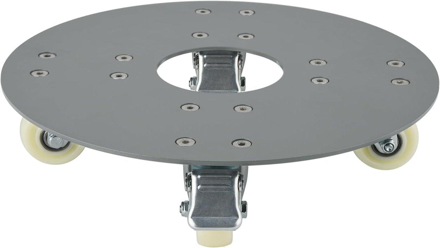 SOMOLUX Plant Dolly with Wheels, Heavy Duty Thick Steel Plant Caddy with Wheels, Rolling Plant Stand Cart with Casters Indoor/Outdoor for Flower Pot Garden Pot Mover 12in Load-Bearing 450Ibs (Gray)