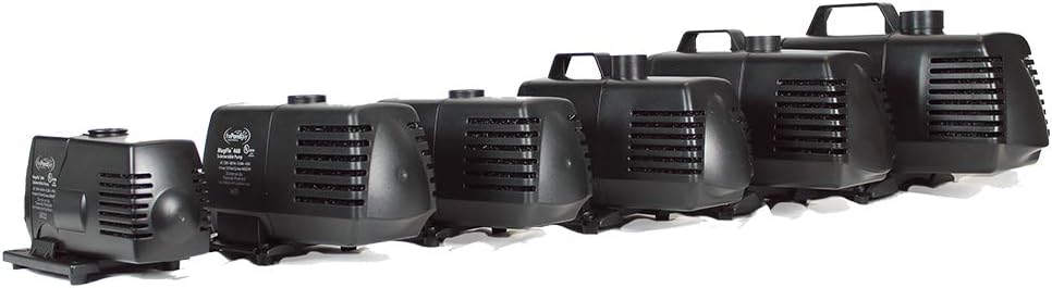The Pond Guy MagFlo High-Efficiency Compact Pump for Small Water Gardens, Quiet Multi-Purpose System for Waterfalls, Fountains or Spitters, 2160 GPH