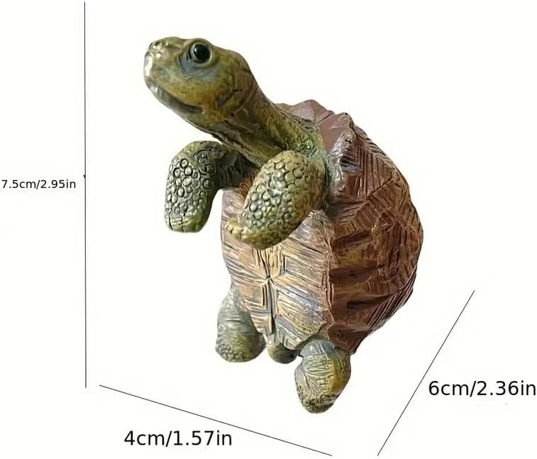 Resin Turtle Planter Hanger, Fun Garden Ornament, Outdoor Decor, Home Decor, Artistic Craft for Your Garden