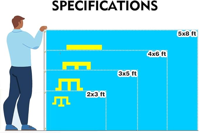 Crimea Tatar Flag 5x8FT Crimean Tatars Polyester Banner With 2 Grommets Fade Resistant Vivid Color For Patriotic Festival Events Party Decoration (Crimean Tatars, 5x8FT)