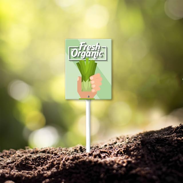 Eveokoki Aluminum Seed & Plant Labels - Plant Markes for Seedlings-Plant Tags for Pots - Garden Signs for Vegetable - Durable Markers for Plants Outdoor Waterproof - Garden Decor for Farmhouse