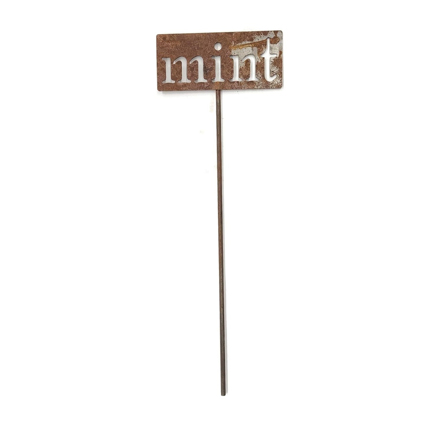 Classic Metal Garden Markers 19 Inches Tall (mint, Naturally Rusted)