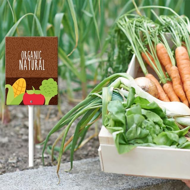 Eveokoki Aluminum Seed & Plant Labels - Plant Markes for Seedlings-Plant Tags for Pots - Garden Signs for Vegetable - Durable Markers for Plants Outdoor Waterproof - Garden Decor for Farmhouse