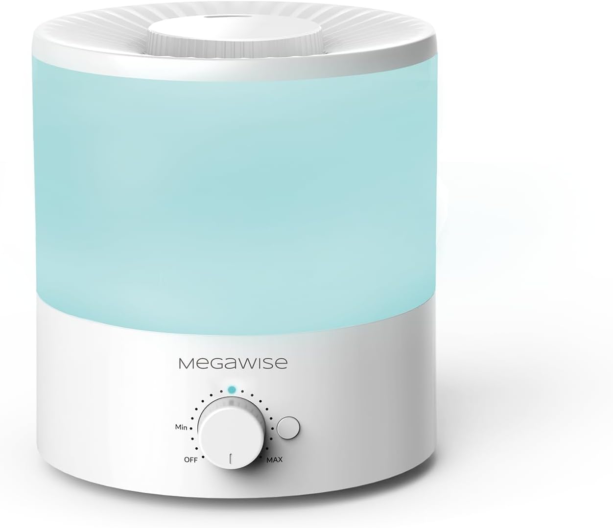 MEGAWISE 1.5L Cool Mist Humidifier for Bedroom, Home, Office, and Plants, Essential Oil Diffuser with Adjustable Mist Output, 25dB Quiet Ultrasonic, Up to 10 Hours, Easy to Clean
