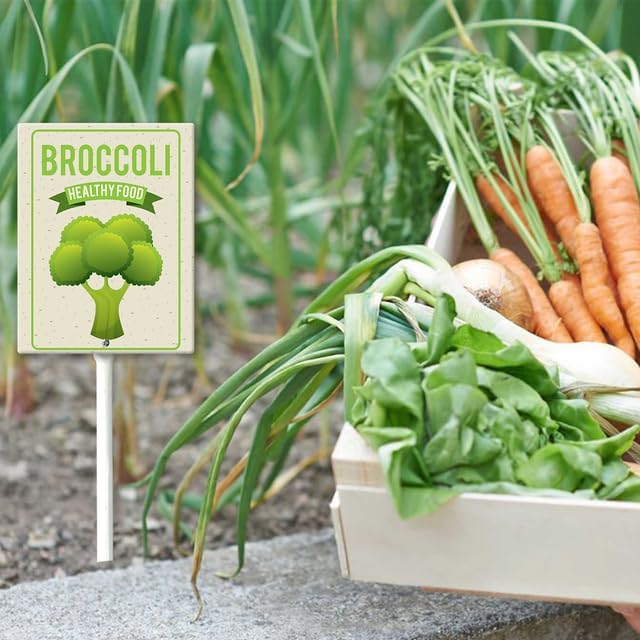 Eveokoki Aluminum Seed & Plant Labels - Plant Markes for Seedlings-Plant Tags for Pots - Garden Signs for Vegetable - Durable Markers for Plants Outdoor Waterproof - Garden Decor for Farmhouse