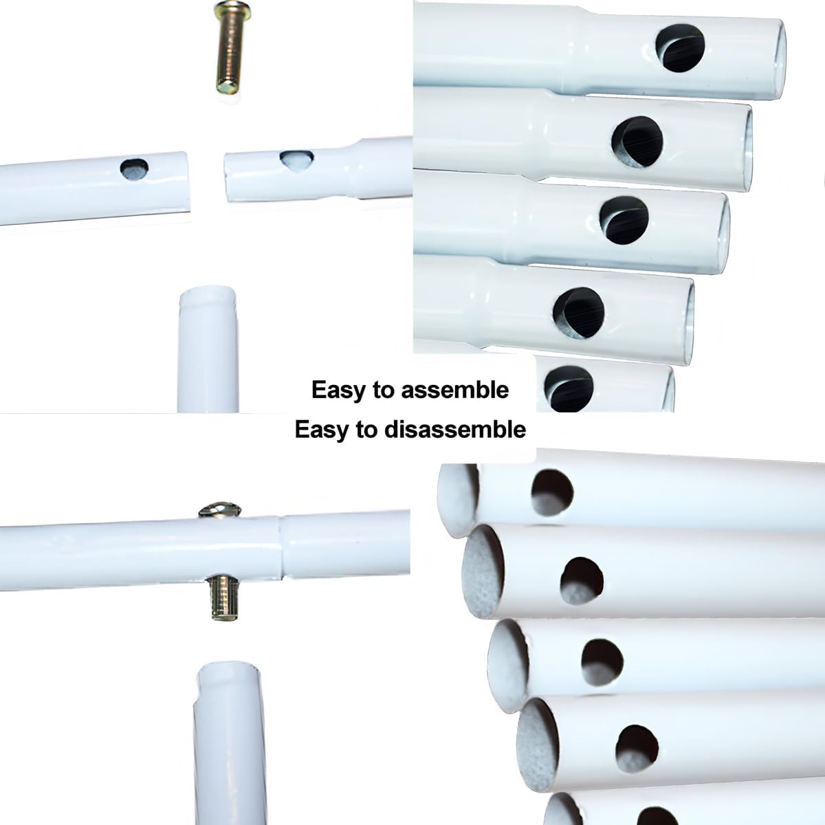 Metal Pergola Arbor,Wedding Arch 4.6 Feet Wide x 7.9 Feet High,Assemble Freely Lightweight Wide Wedding Garden Arbor Bridal Party Decoration White