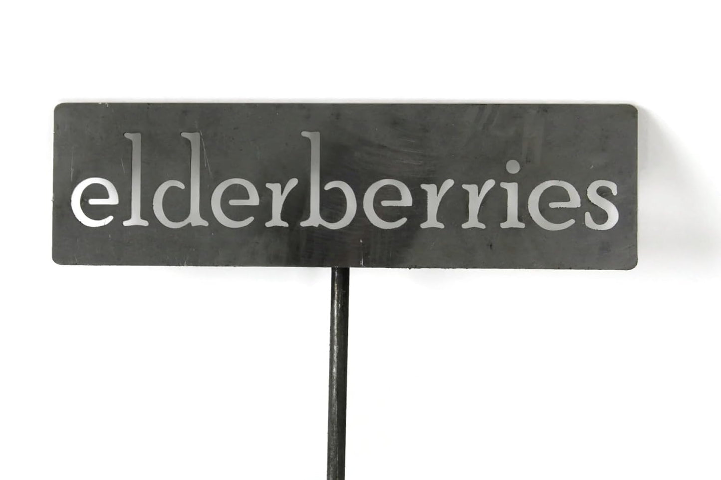 Classic Metal Garden Markers 19 Inches Tall (elderberries, Raw, Unfinished Steel (will rust with time))