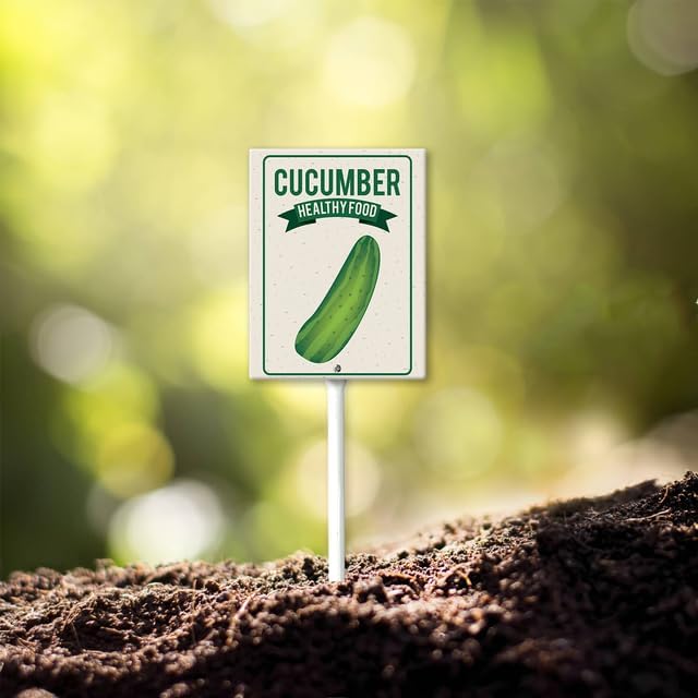 Eveokoki Aluminum Seed & Plant Labels - Plant Markes for Seedlings-Plant Tags for Pots - Garden Signs for Vegetable - Durable Markers for Plants Outdoor Waterproof - Garden Decor for Farmhouse