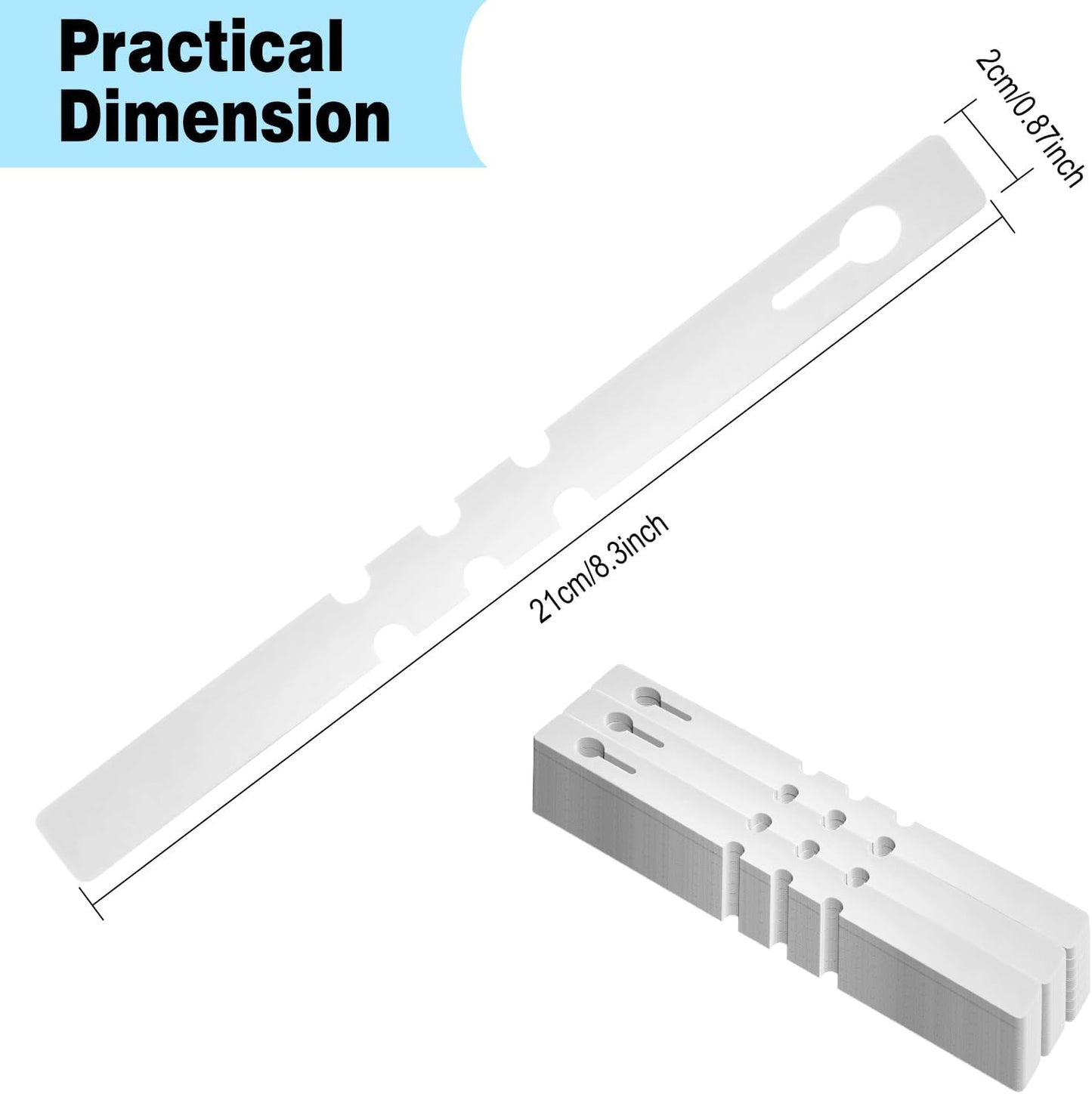 Plant Labels Yuanling Plastic Plant Tree Tags Wrap Around Hanging Tags Nursery Tree Markers Adjustable Garden Labels for Indoor Outdoor Gardening Plants (White)