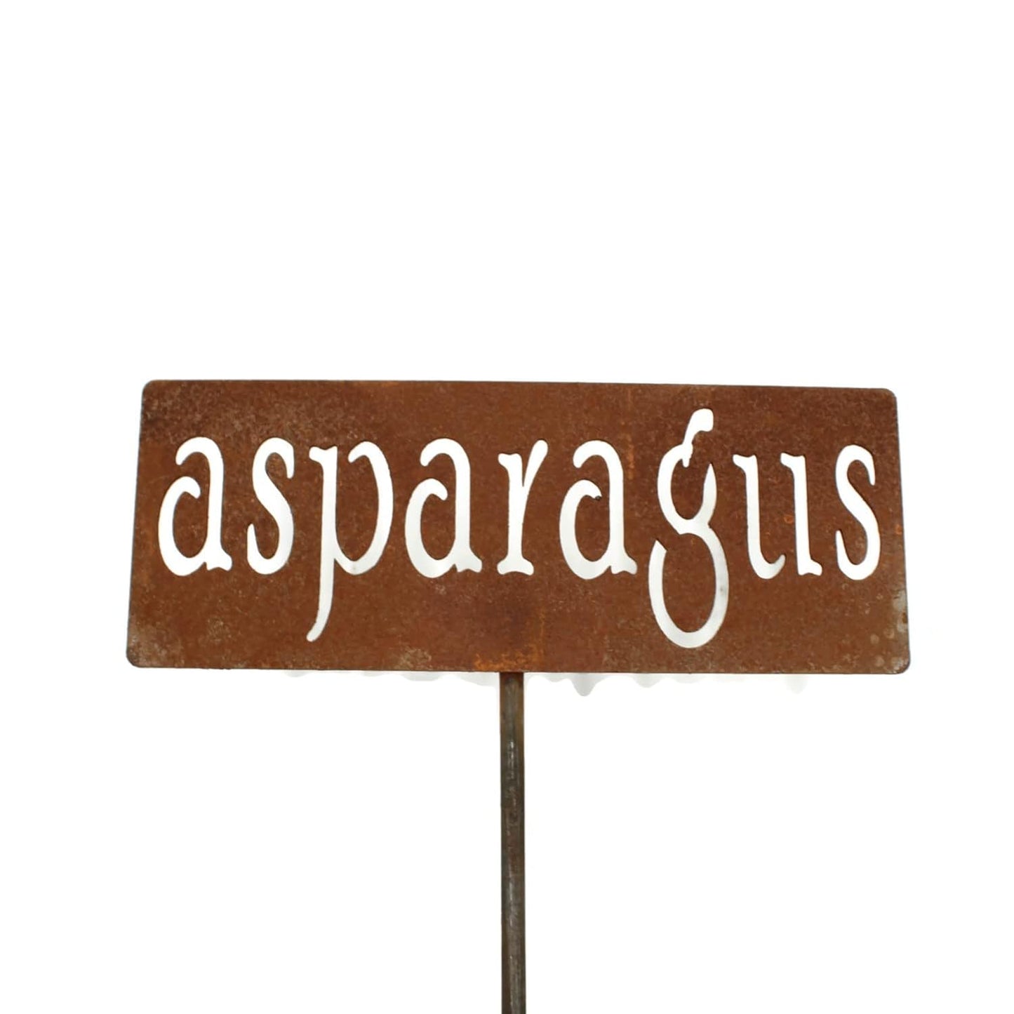 Classic Metal Garden Markers 19 Inches Tall (asparagus, Naturally Rusted)