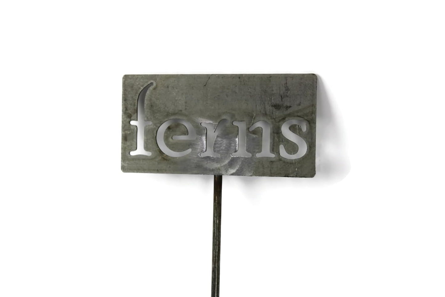 Classic Metal Garden Markers 19 Inches Tall (ferns, Raw, Unfinished Steel (will rust with time))