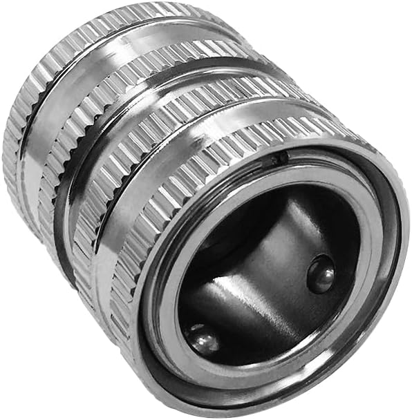 beduan 3 Sets Stainless Garden Hose Quick Connect Fittings Water Hose Connectors 3/4 Inch GHT Disconnect Quick Release Anti Rust (Plating Brass&Nickel on Surface)