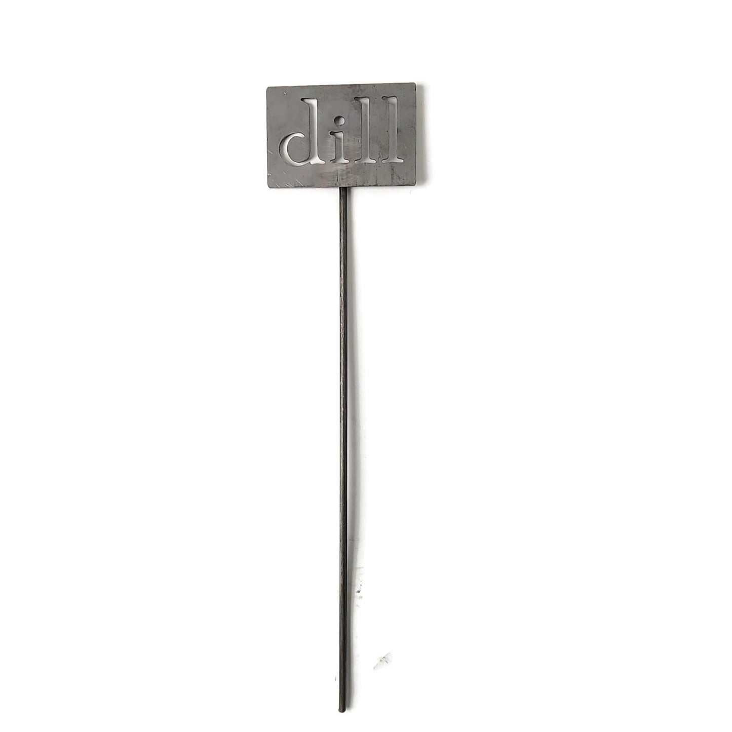 Classic Metal Garden Markers 19 Inches Tall (dill, Raw, Unfinished Steel (will rust with time))