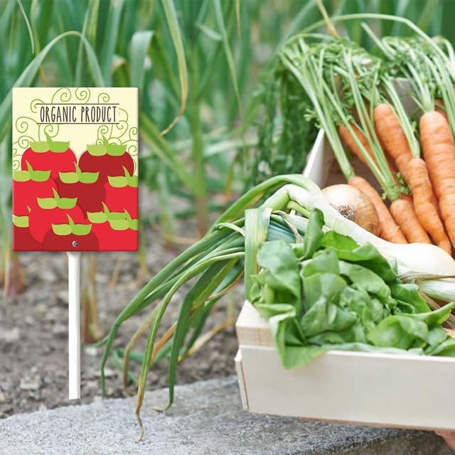 Eveokoki Aluminum Seed & Plant Labels - Plant Markes for Seedlings-Plant Tags for Pots - Garden Signs for Vegetable - Durable Markers for Plants Outdoor Waterproof - Garden Decor for Farmhouse