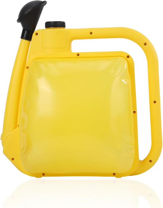 Watering Can 1.6Gal Transparent Plastic with Comfort Grip Handle for Indoor & Outdoor Plants (Yellow)