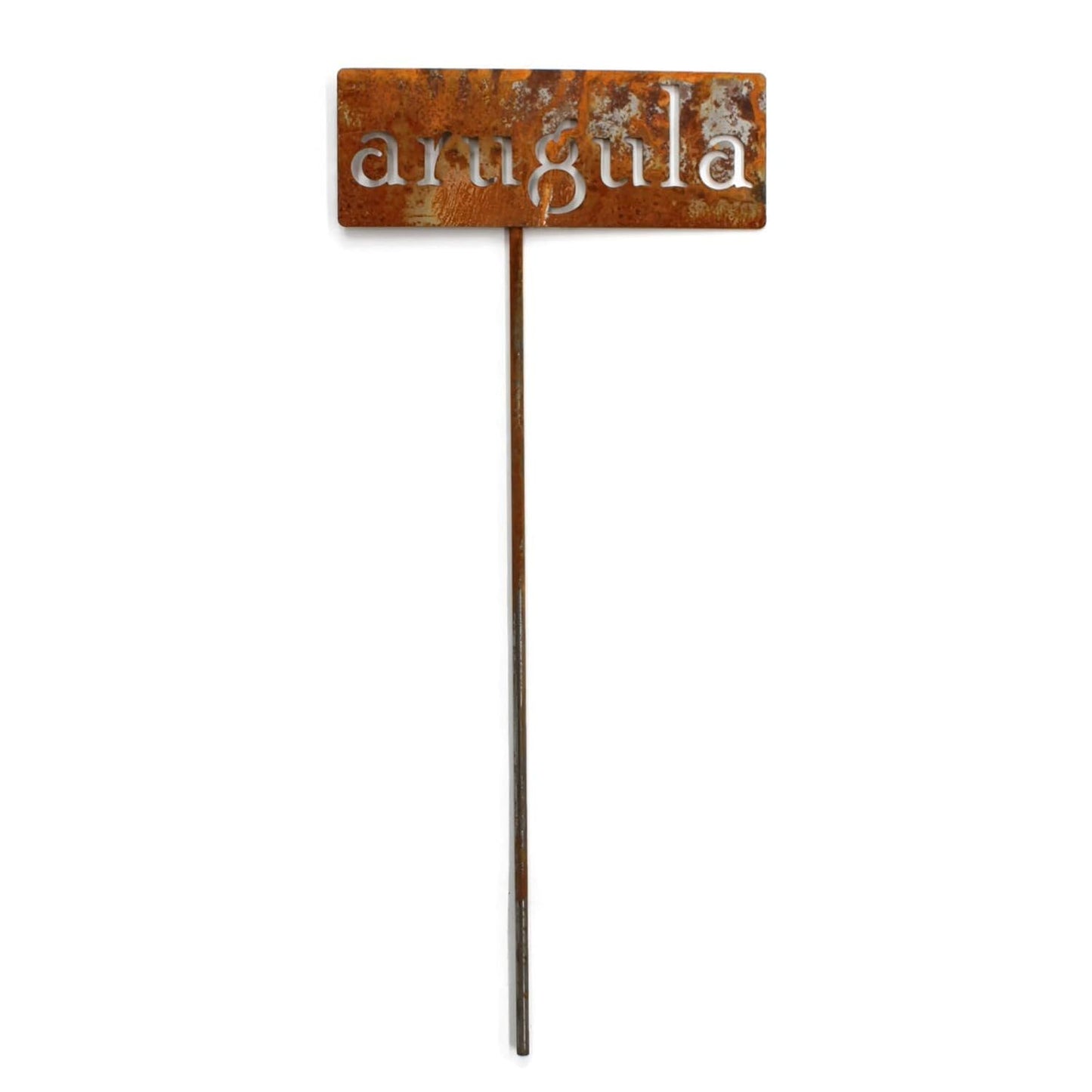 Classic Metal Garden Markers 19 Inches Tall (arugula, Naturally Rusted)