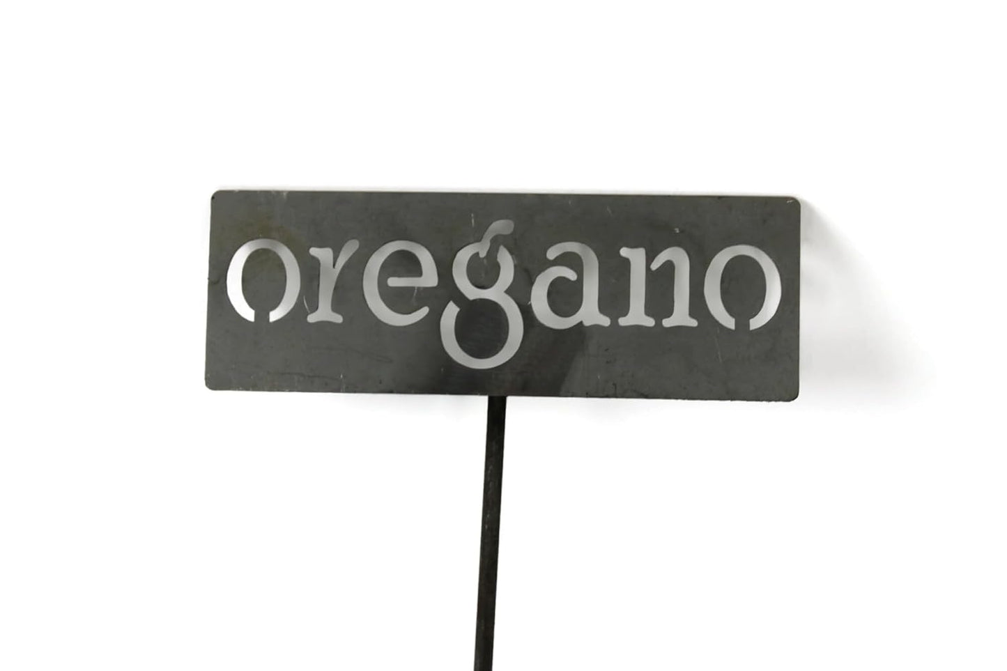 Classic Metal Garden Markers 19 Inches Tall (oregano, Raw, Unfinished Steel (will rust with time))