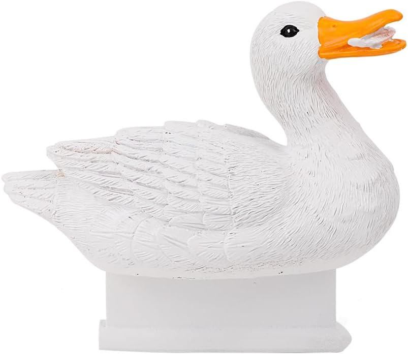 FineInno Floating Resin Duck Figurine Aquarium Decoration Decor Pond Statue Outdoor Accessories Fish Tank Floating Duck Funny Craft for Garden, Park, Pool