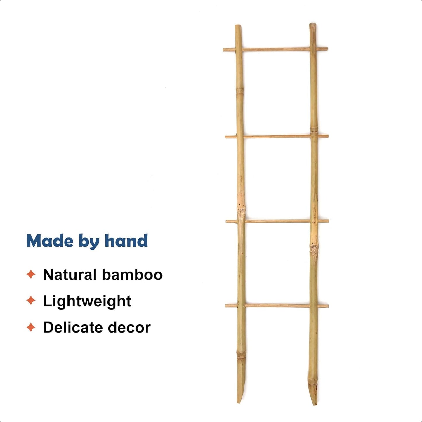 3Pack Bamboo Trellis 16 Inch Ladder Shaped Small Plant Trellis for Indoor Potted Plants Climbing Monstera Orchid Vine Hoya Houseplant