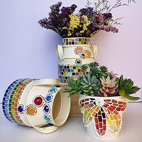 1.1lb Irregular Crystal Mosaic Tiles,Small Mosaic Tile DIY Hobbies Children Handmade Crystal Craft for Crafts Bulk DIY Picture Frames Handmade Jewelry Coaster (Gray Series)