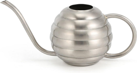 Plant Watering Bottle, 400ml/14oz, Retro Style Watering Can, Matte, Frosted (Silver)