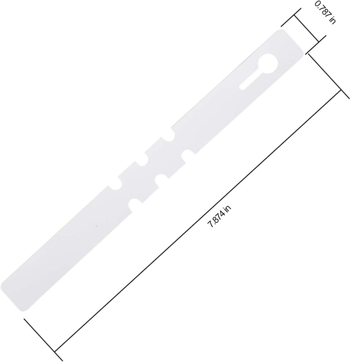 KINJOEK 1200 PCS White Plant Labels Tags, Plastic Adjustable Wrap Around Waterproof Hanging Garden Tree Name Tags, 2x20cm Strip Plant Tag for Identifying Various Outdoor Nursery Plants Flowers