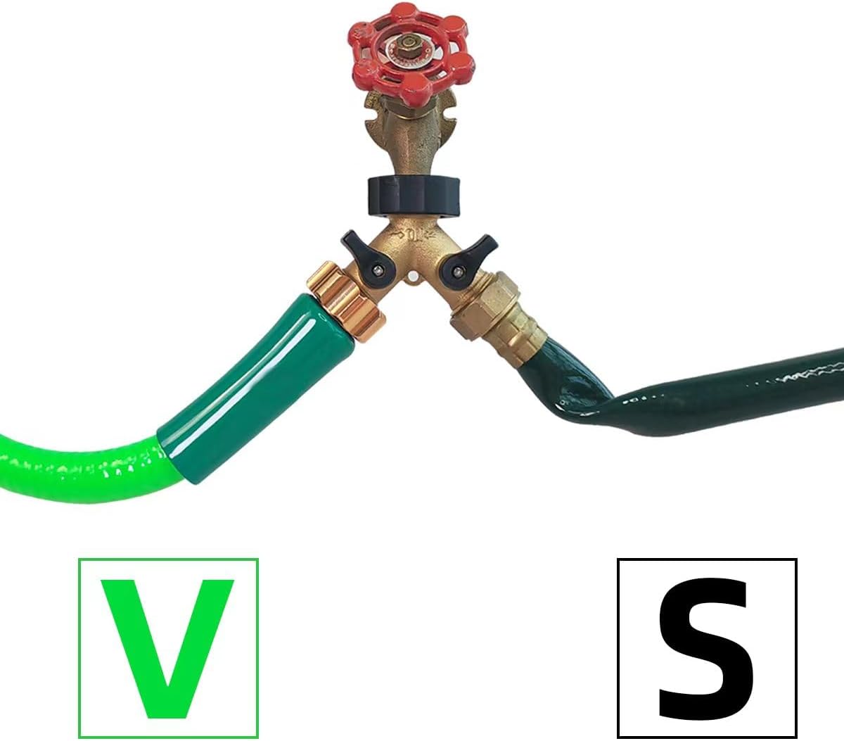 Lead-in Short Garden hose 5/8Inch×6Foot, Reel Guide, Water Connector, Inlet Hose, Outdoor Suitable for Lawn Hose.(6ft)