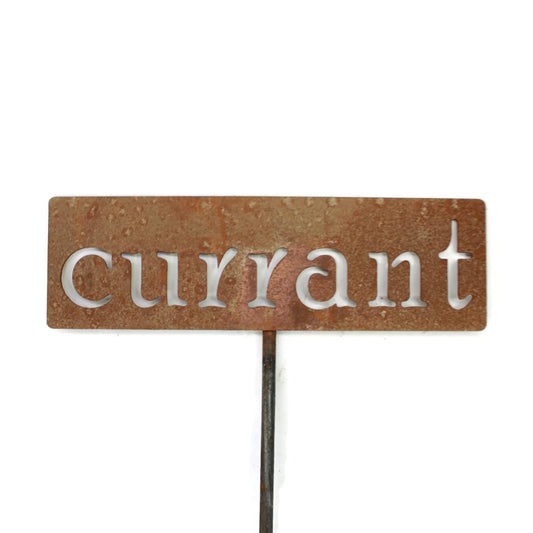 Classic Metal Garden Markers 19 Inches Tall (currant, Naturally Rusted)