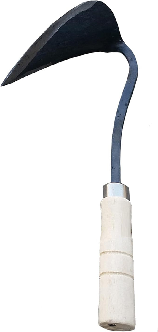 Premium Forged Gardening Hand Plow Hoe, Korean Daejanggan Style Ho-Mi(Weeding Sickle) for EZ Digger Tools 1 Pack
