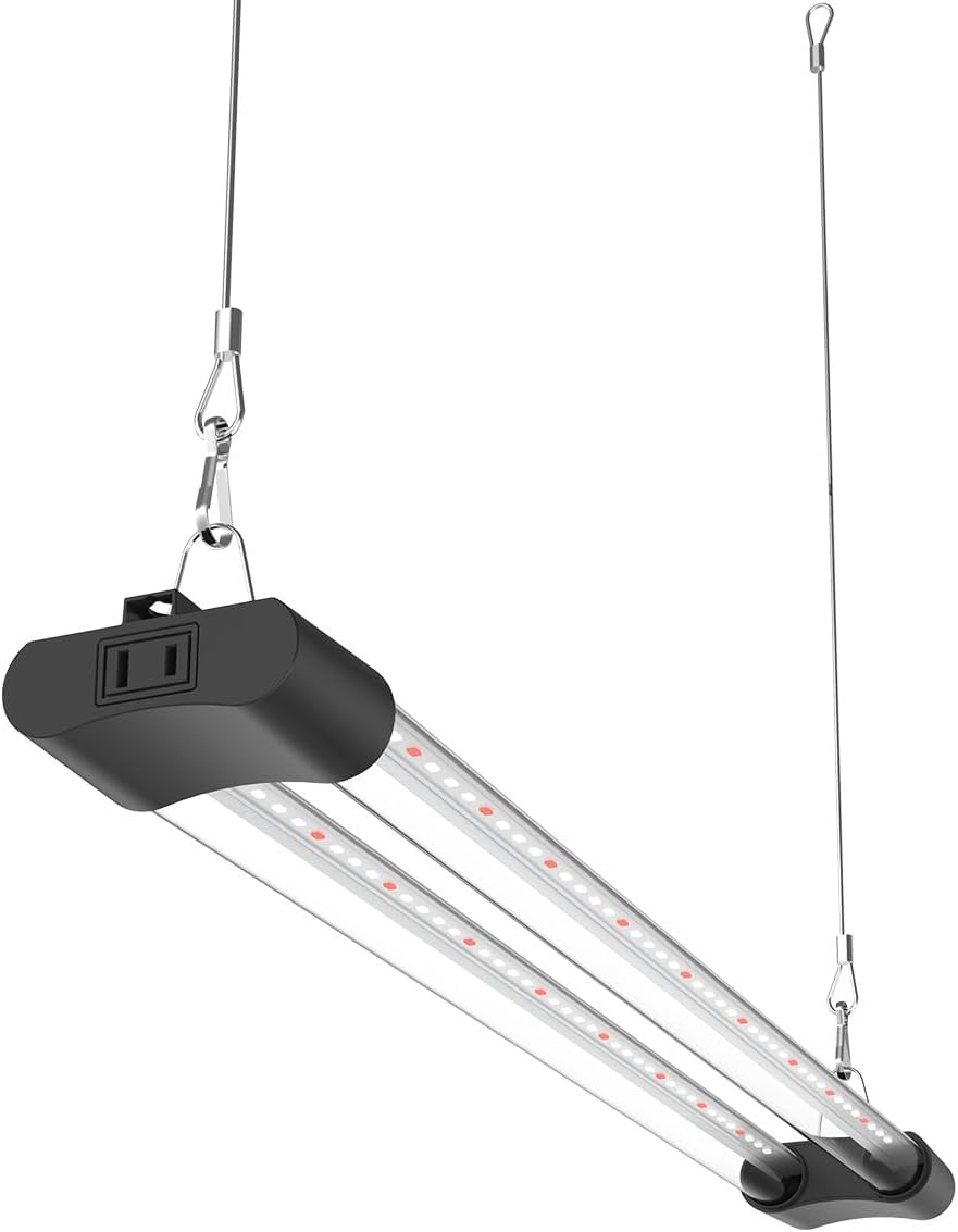 LED Grow Light Full Spectrum Light Linkable 5000K Daylight + 660nm Red Indoor Plant Lighting Fixture (2 FT)