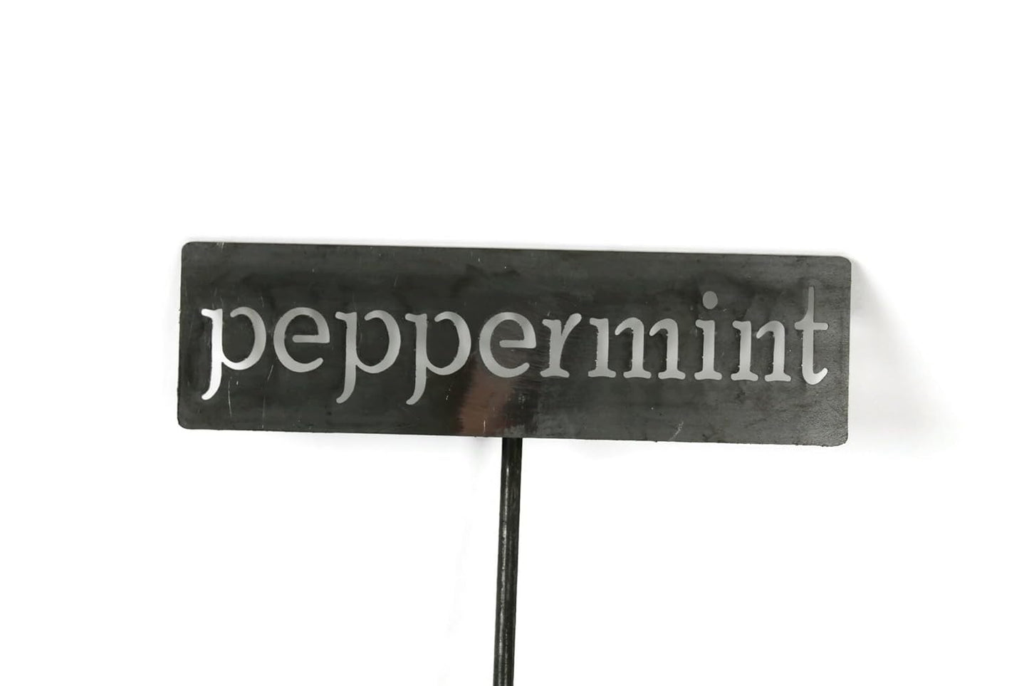 Classic Metal Garden Markers 19 Inches Tall (peppermint, Raw, Unfinished Steel (will rust with time))