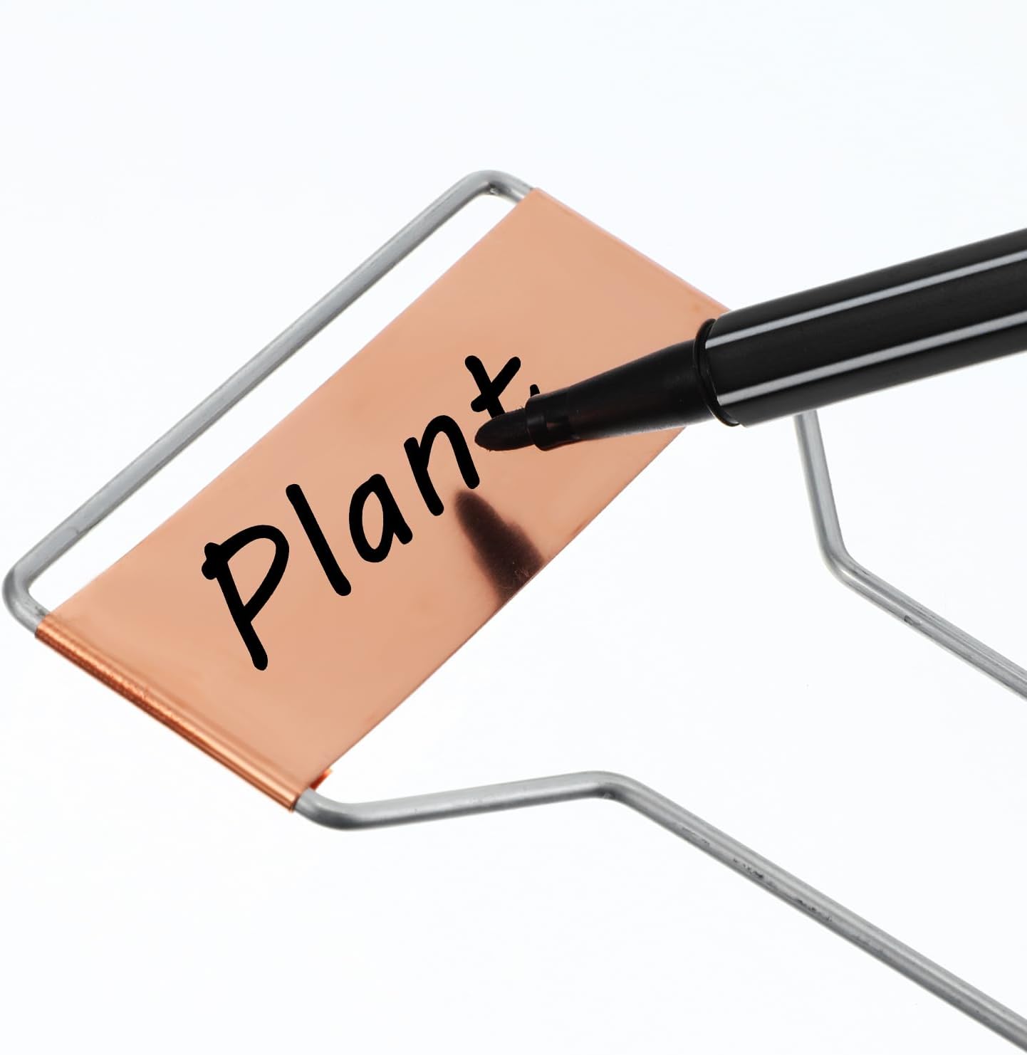 50 Pack 10 Inch High Copper Plate Metal Plant Labels Garden Stake Tags Reusable Planting Gardening Markers