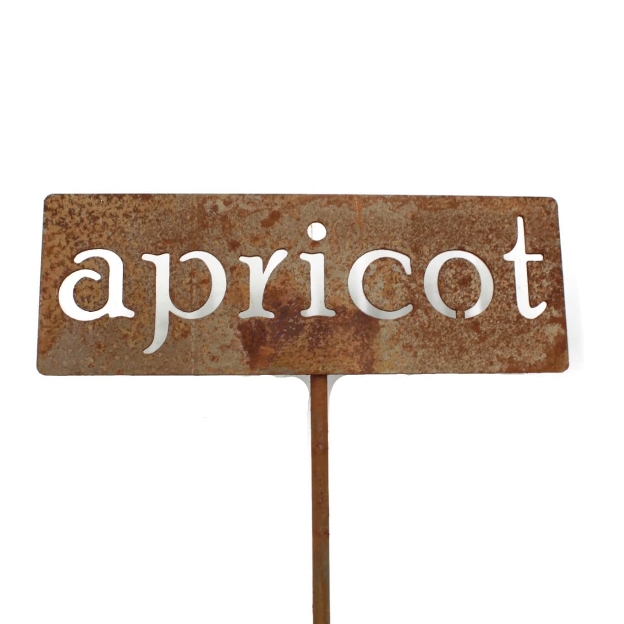 Classic Metal Garden Markers 19 Inches Tall (apricot, Naturally Rusted)