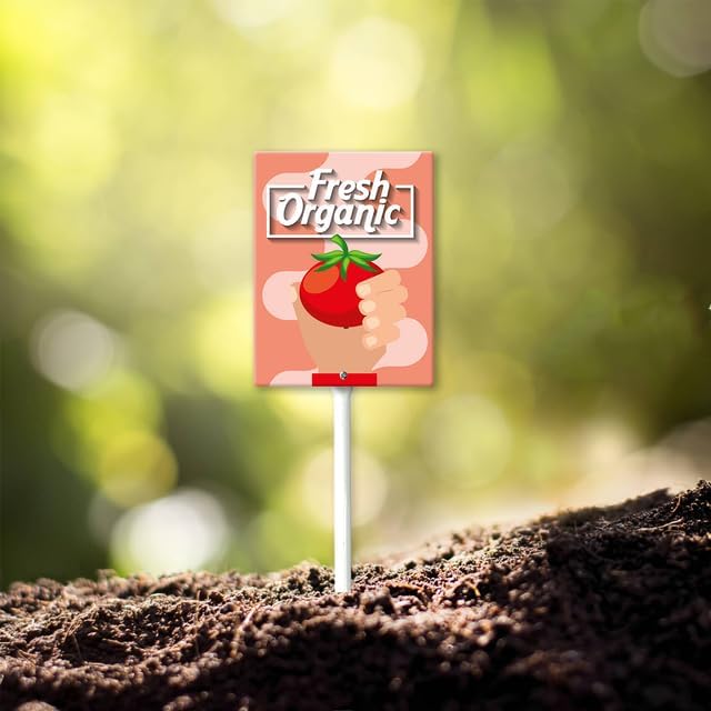 Eveokoki Aluminum Seed & Plant Labels - Plant Markes for Seedlings-Plant Tags for Pots - Garden Signs for Vegetable - Durable Markers for Plants Outdoor Waterproof - Garden Decor for Farmhouse