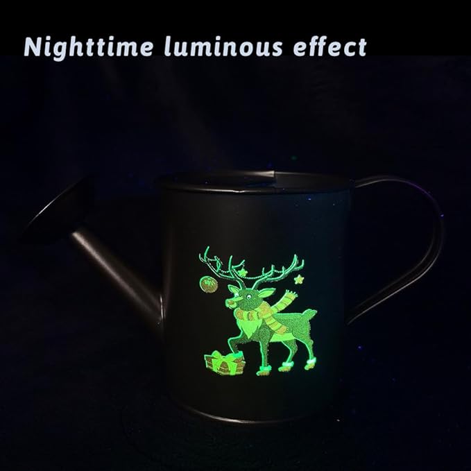 Metal Small Watering Can for Outdoor and Indoor Plants, Watering Can Decor, 500ML (Small Gold)