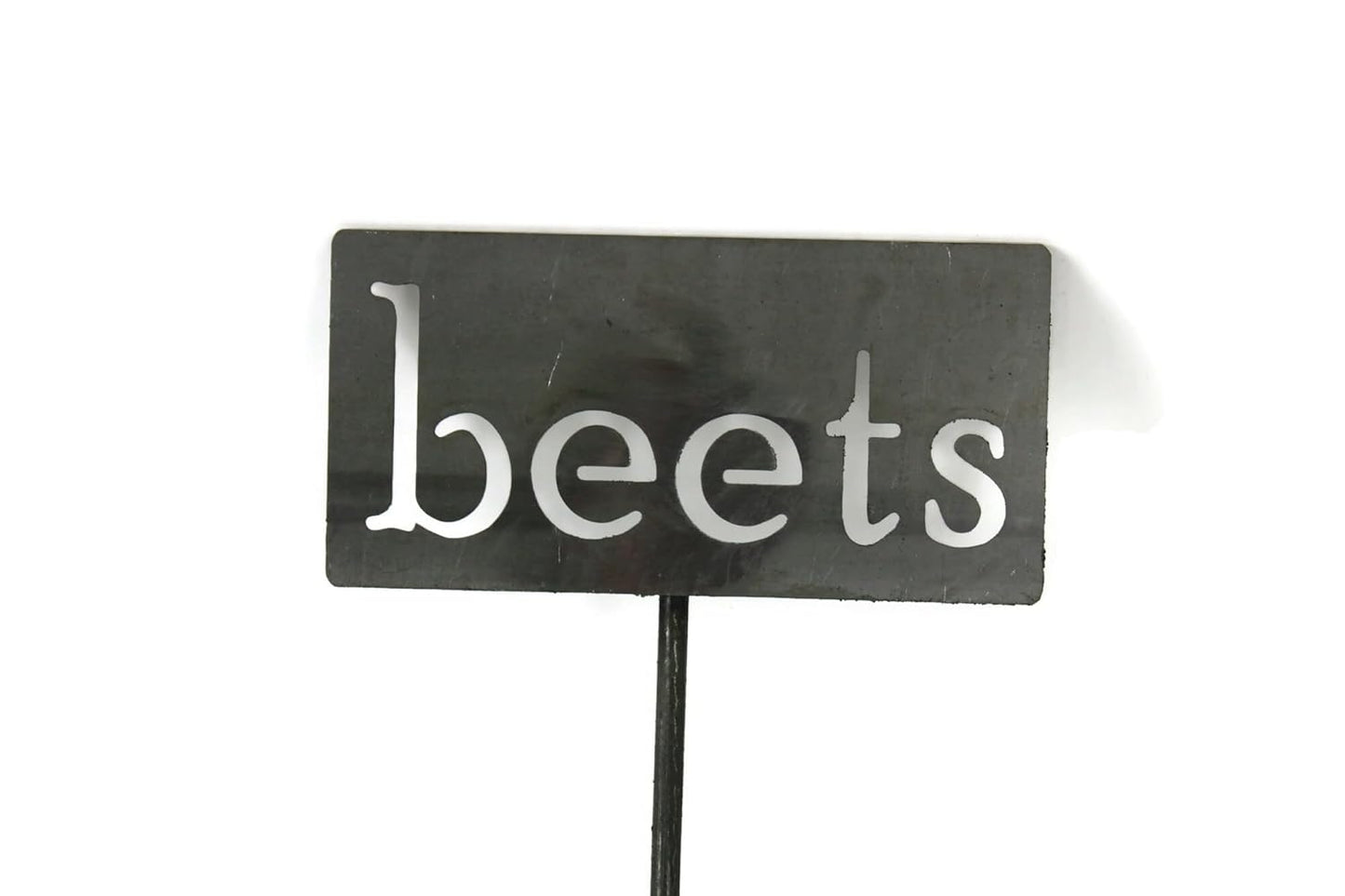 Classic Metal Garden Markers 19 Inches Tall (beets, Raw, Unfinished Steel (will rust with time))