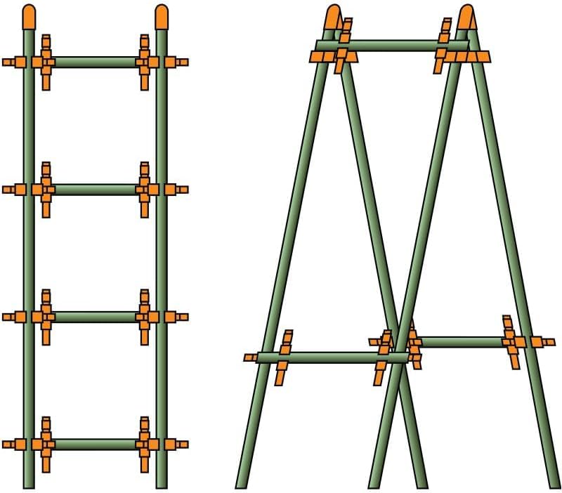 Plant Support Clips for Trellis, Garden Stakes, Wire Fence, Climbing Plants, Indoor Gardening, Hydroponics Systems, and Vines | Durable Gardening Clips (50 Lime Green + 50 Tangerine Orange)