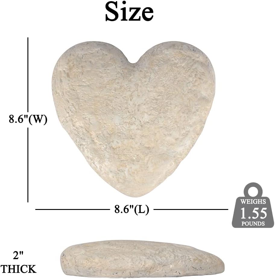 Personalized Garden Memorial Stones Engraved Rocks with Any Message, Decorative Grave Memorial Plaques Rocks for Loved Ones Outside Cemetery Decoration, Resin, 8.6" x 8.6"